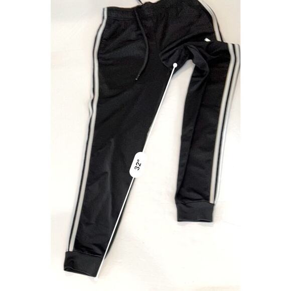 Adidas Essentials Warm Up Tapered Jogger Pants SMALL Triple Stripes Tricot - Picture 6 of 11